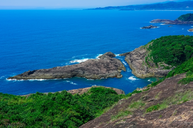 宮崎県川南町の海岸線